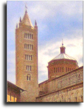 Particolare del campanile del Duomo