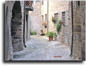 A particular of the Medieval village of San Romano in Garfagnana