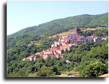 The town of Castelnuovo di Val di Cecina