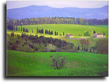 Panorama della campagna di Volterra