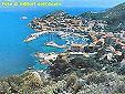 A panoramic view of the Giglio Isle, in the province of Grosseto