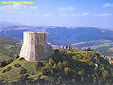 A view of the Rocca di Tentannaro in Rocca D'Orcia, in province of Siena