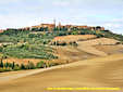 A beautiful view of Pienza in the province of Siena