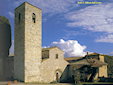 A view of the Church of Santa Maria a Spaltenna, Gaiole in Chianti in province of Siena