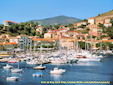 A nice view of the Porto Azzurro harbor, eastern Elba Isle