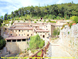 The beautiful view of the Eremo Le Celle in Cotrona