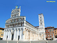 A view of the Church of San Michele in Foro in the town of Lucca