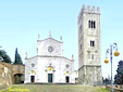 A view of the church San Giusto in the town of Porcari, in the province of Lucca