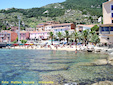 a view of the beach in the Isle of Giglio in the province of Grosseto.
