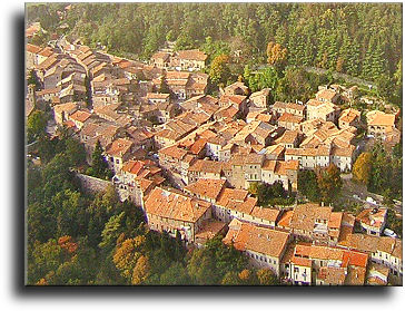 Particolare veduta di Radicofani
