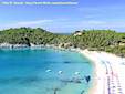Una bellissima veduta di una spiaggia dell'Isola D'Elba in provincia di Livorno